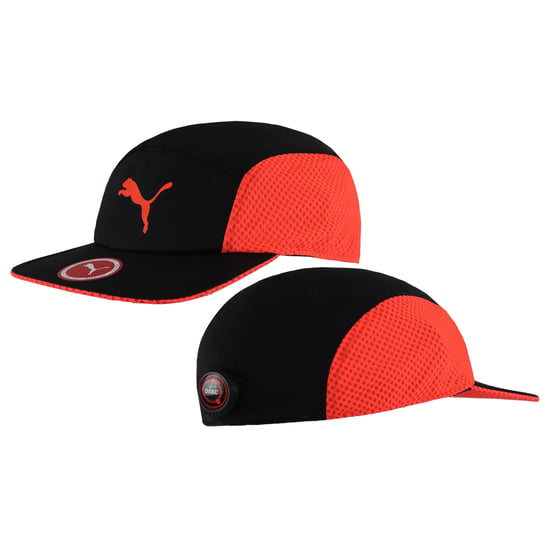 Puma Black Orange Disc Unisex Adults Fit Runner Cap 021019 03