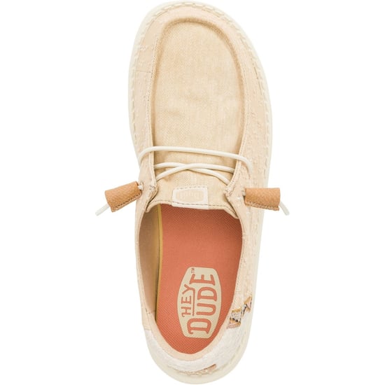 HEYDUDE Wendy Crafted Boho Cotton Women's Tan Loafers - Image 4