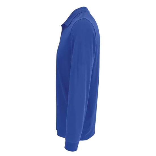 SOLS Unisex Adult Polycotton Long-Sleeved Polo Shirt (Royal Blue) - Image 3