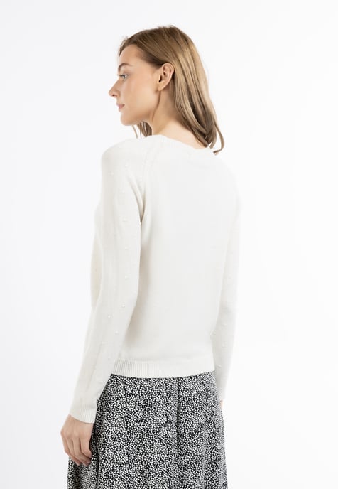 Dreimaster Knitted pullover women off-white - Image 4