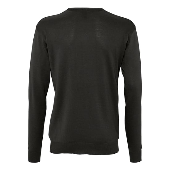 SOLS Mens Galaxy V Neck Jumper (Black) - Image 2