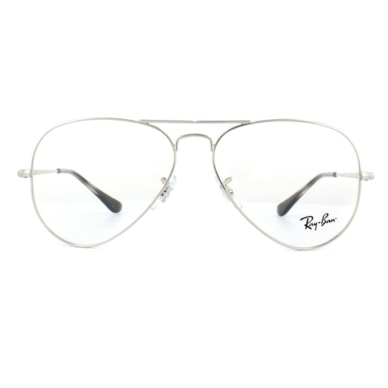 Montura de gafas Ray-Ban 6489 Aviador 2501 Plata 55mm - Image 1
