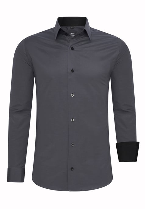 Rusty Neal Overhemd Slim Fit Gris - Image 1