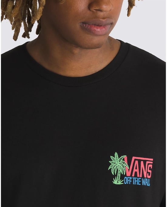 VANS Palm Lines Short Sleeve T-Shirt in Black - Image 5