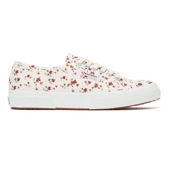 Superga 2750 Cotu Print Womens White Trainers - Image 5