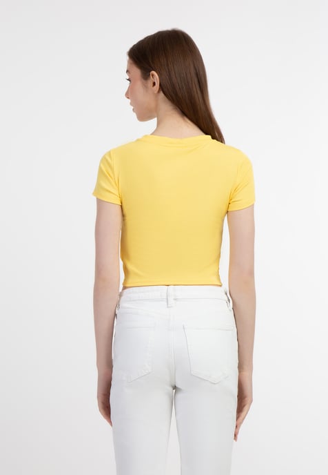 Mymo T-Shirt women light yellow - Image 4