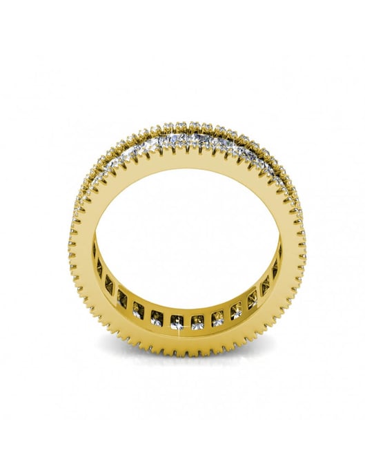Anillo Glamour Lock - Oro y Cristal - Image 5