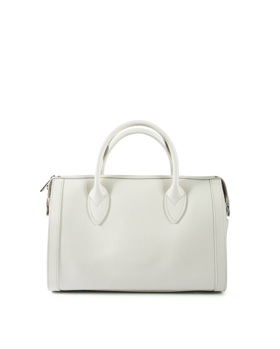 V Italia Bolsa de Mano para Mujer V014 SAFFIANO-G CREMA - Image 3