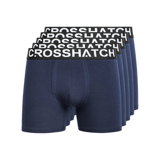 Crosshatch Mens Astral Boxer Shorts (Pack of 5) (Navy) - Image 1