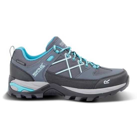Regatta Womens/Ladies Samaris III Low Walking Shoes (Steel Grey/Turquoise)