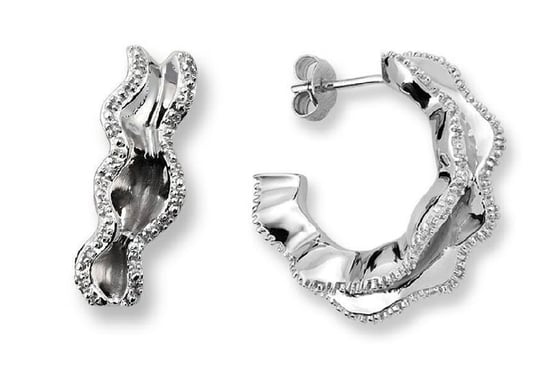 Orphelia Women's 925 Sterling Silver Hoop Earrings - Silver ZO-5792 - Image 1