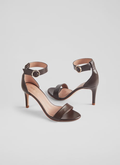 LK Bennett Ivy Formal Sandals, Dark Chocolate