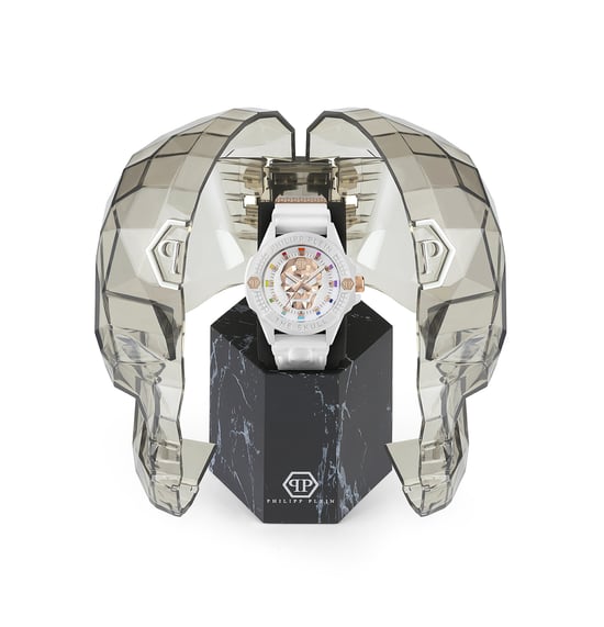 Philipp Plein The $kull Ecoceramic Men's White Watch PWUBA0123