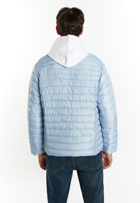 Mo Light quilted jacket Men ice blue - Image 4