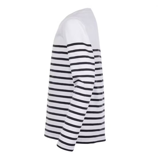 SOLS Childrens/Kids Matelot Striped Long-Sleeved T-Shirt (White/Navy) - Image 3