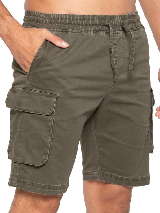 Enzo | Pantalones cortos cargo para hombre - Caqui - Image 3