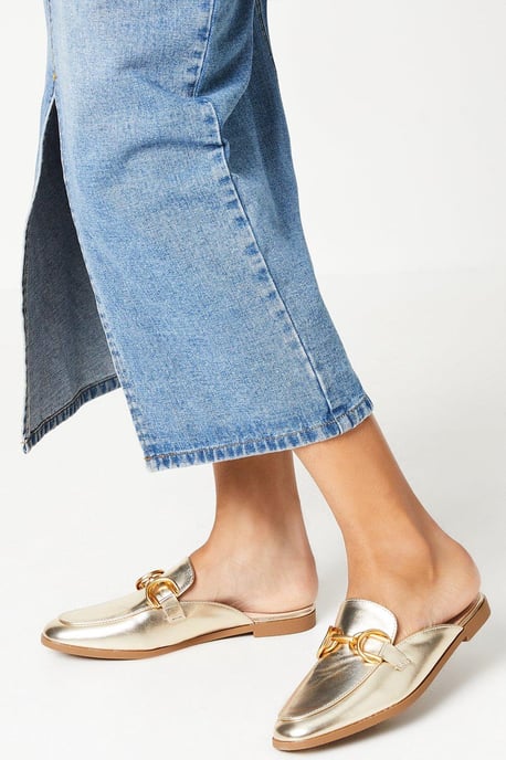 Lucy Snaffle Detail Mule Loafers