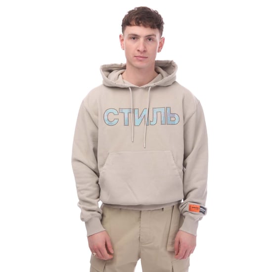 Men's Heron Preston CTNMB Hoodie in Grey blue