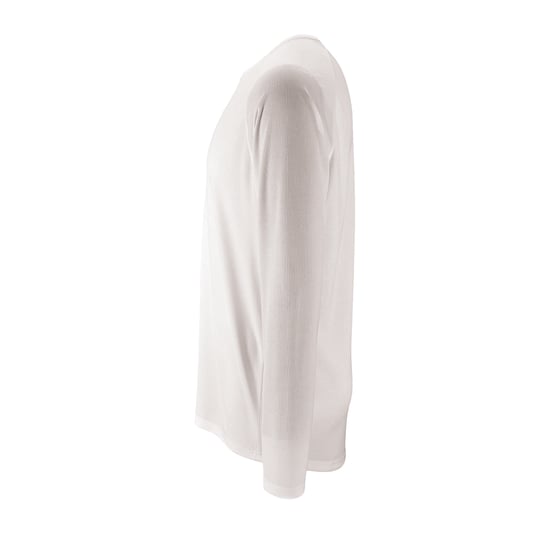 SOLS Mens Sporty Long Sleeve Performance T-Shirt (White) - Image 4