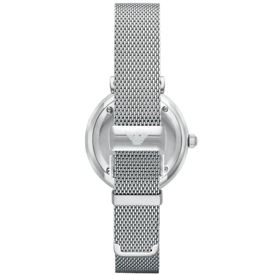 Emporio Armani AR1955 Mother Of Pearl Mesh Bracelet Ladies Watch