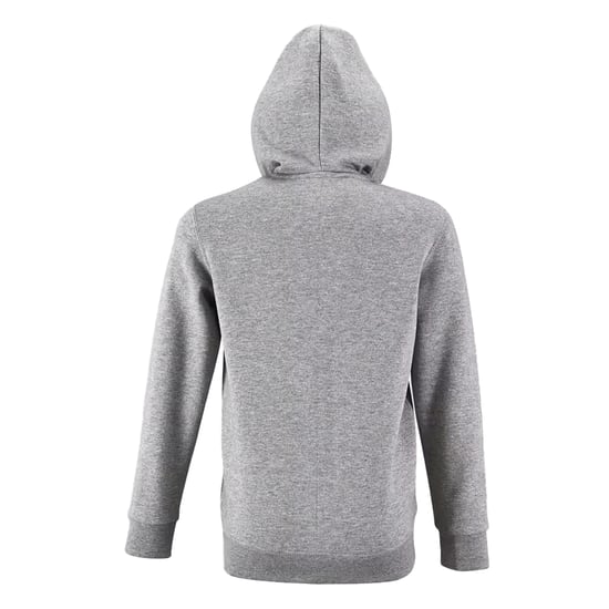 SOLS Childrens/Kids Stone Full Zip Hoodie (Grey Melange) - Image 2