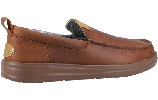 Hey Dude Wally Grip Moc Craft Leather Mens Shoes - Image 3