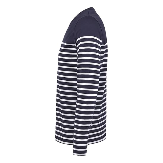 SOLS Mens Matelot Striped Long-Sleeved T-Shirt (French Navy/White) - Image 4
