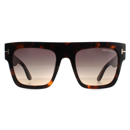 Tom Ford Cuadradas Mujeres Oscuro Habana Gradiente Ahumado - Image 1