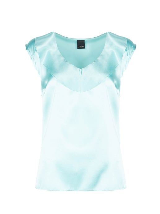 Pinko Top Fascinoso de mujer turquesa - Image 1