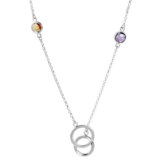 Orphelia 'Eloise' Women's 925 Sterling Silver Set: Bracelet + Necklace - Silver SET-7409 - Image 3