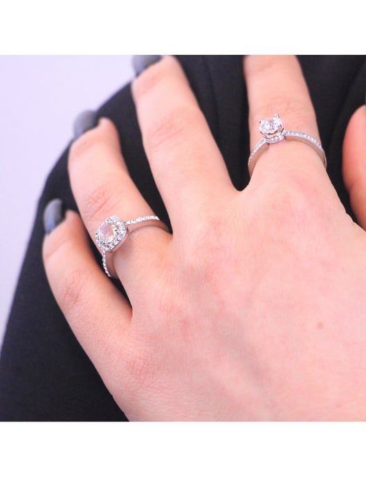 Anillo Cushy - Plata y Cristal - Image 4