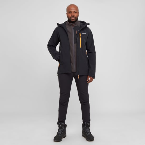 OEX Men's Aonach II Waterproof Jacket with with Adjustable Wired Hood, Hiking Raincoat