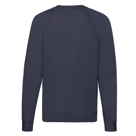 Fruit of the Loom Unisex Adult Lightweight Raglan Sweatshirt (Deep Navy) - Image 2