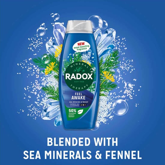 Radox Body Wash & Shampoo 2in1 Feel Awake Men with Fennel & Sea Minerals 675ml, 3 Pack