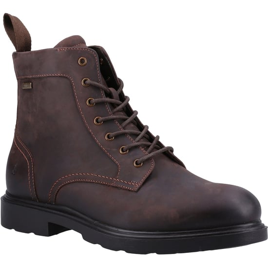 Hush Puppies Porter Leather Men's Brown Boots - Image 1