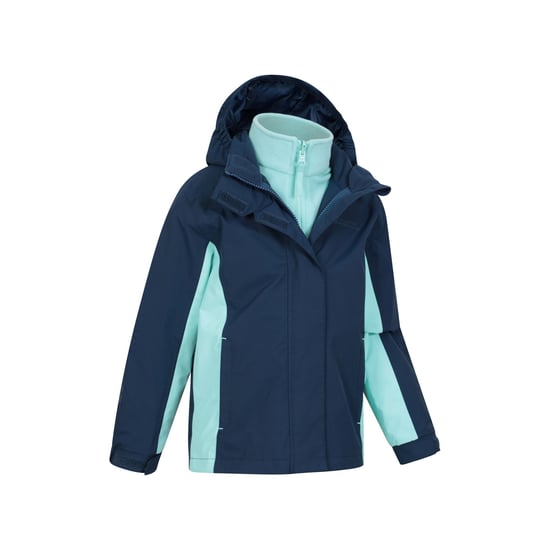 Mountain Warehouse Childrens/Kids Lightning 3 in 1 Waterproof Jacket (Blue)