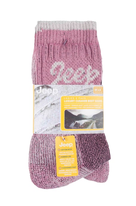 JEEP TERRAIN - 3 Pares de Calcetines de Senderismo de Algodón para Mujer - Image 2
