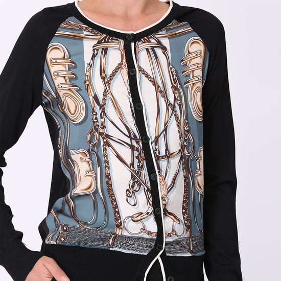 Cardigan printed in front - Image 4