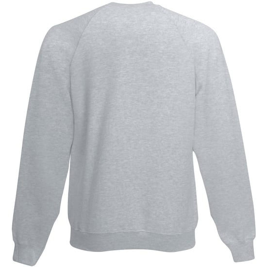 Fruit Of The Loom Mens Raglan Sleeve Belcoro® Sweatshirt (Heather Grey) - Image 3