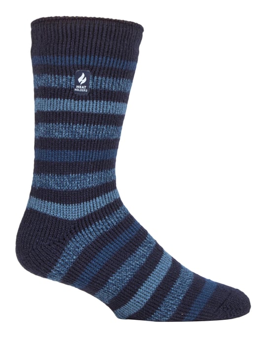 Calentadores - Calcetines Térmicos Extra Gruesos para Hombre | Invierno | Calcetines Aislantes de Forro Polar Cálido | Regalos para Hombre - Azul Marino (Dublín) - Image 1