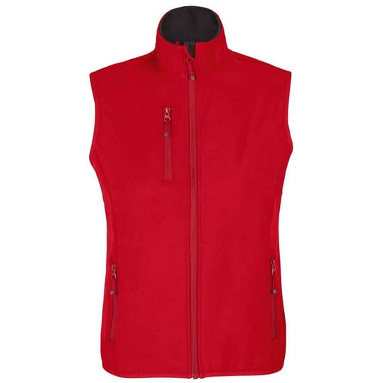 SOLS Womens/Ladies Falcon Softshell Recycled Body Warmer (Pepper Red) - Image 1
