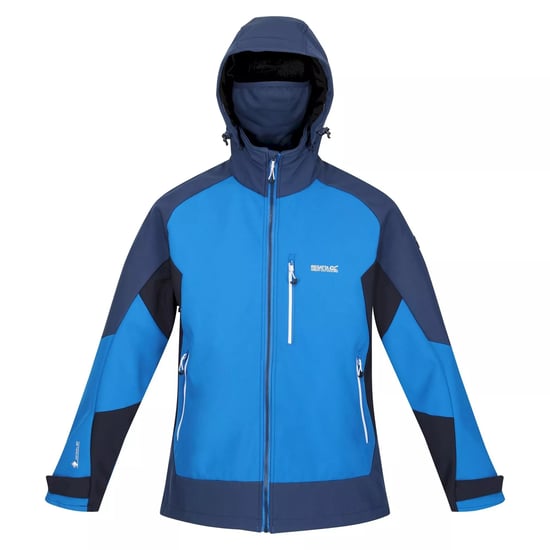 Regatta Mens Hewitts VII Soft Shell Jacket (Skydiver Blue/Admiral Blue)