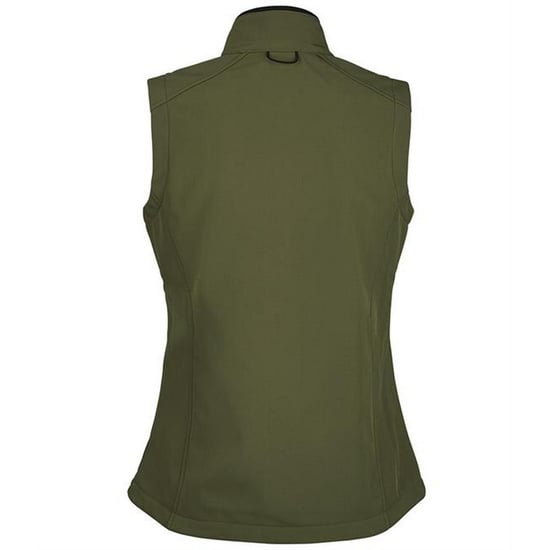 SOLS Womens/Ladies Rallye Soft Shell Bodywarmer Jacket (Dark Green) - Image 2