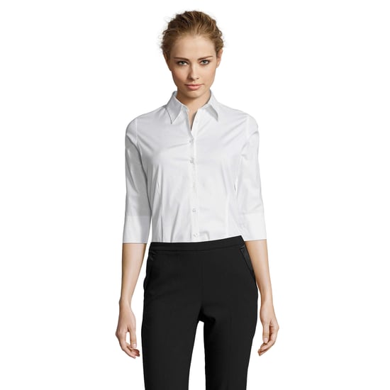 SOLS Womens/Ladies Stretch 3/4 Sleeve Blouse (White) - Image 1