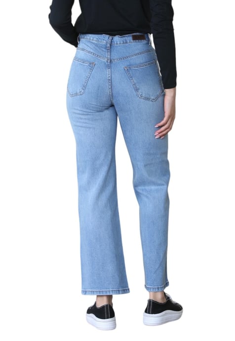 Vaqueros de cintura alta y pierna ancha MYT para mujer en azul claro - Image 2