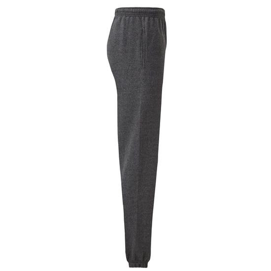 Fruit of the Loom Unisex Adult Classic Heather Elasticated Hem Jogging Bottoms (Dark Heather) - Image 3