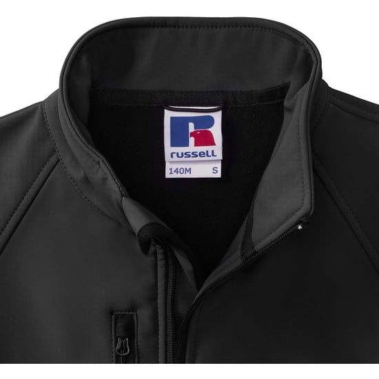 Russell Mens 3 Layer Soft Shell Gilet Jacket (Black)