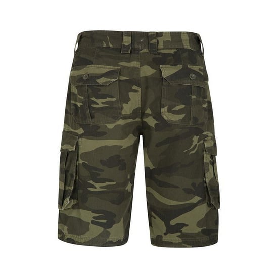 Mountain Warehouse Mens Camo Cargo Shorts (Khaki Green/Black) - Image 2