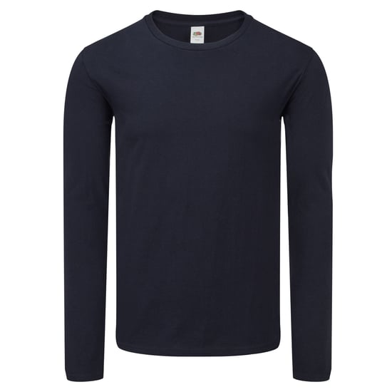 Fruit of the Loom Unisex Adult Iconic Long-Sleeved T-Shirt (Deep Navy) - Image 1