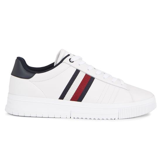 Zapatillas Tommy Hilfiger Supercup de Cuero Blancas - Image 1